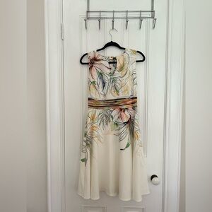 Joseph Ribkoff Floral Fit & Flare Dress – Size 8